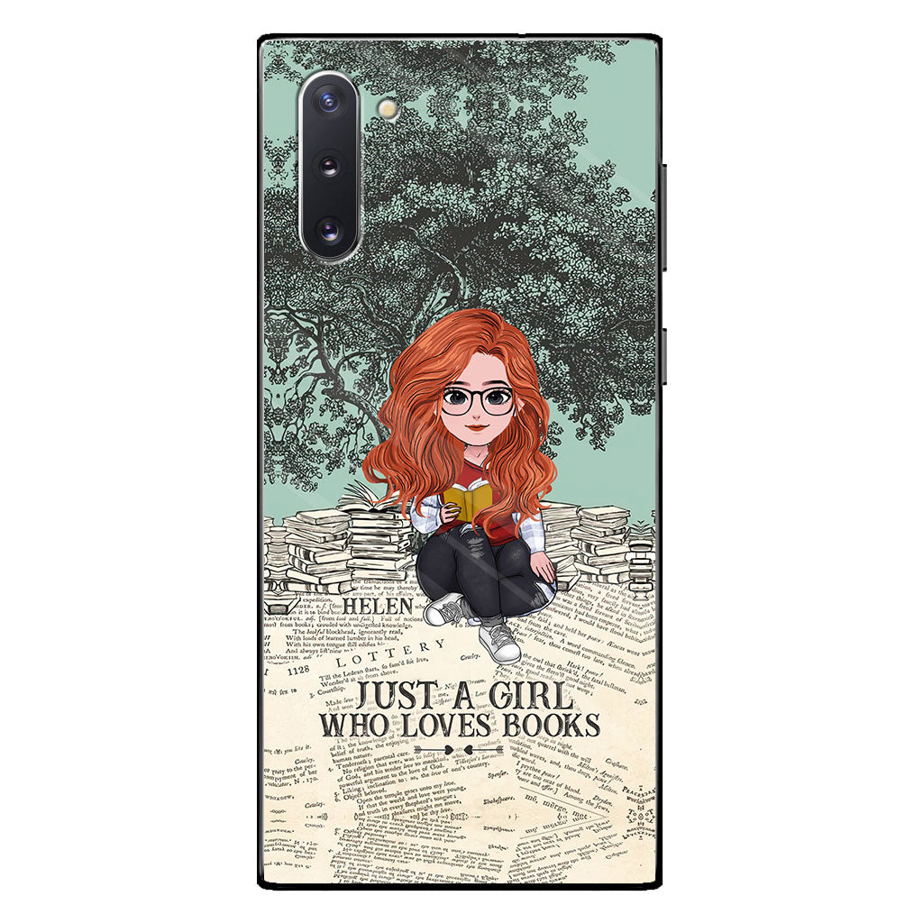 Just A Girl Who Loves Book - Personalized Book Clear Phone Case