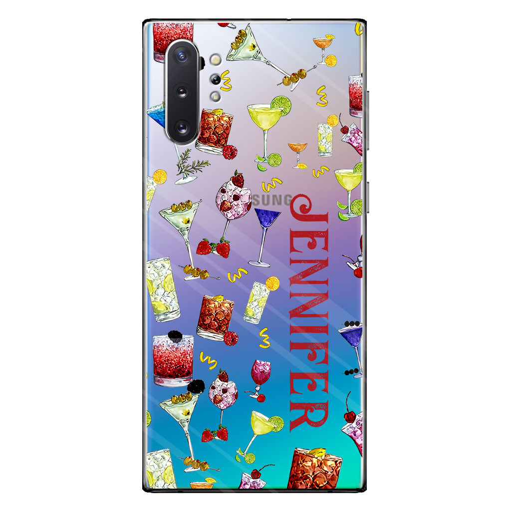 Summer Vibes - Personalized Cocktail Clear Phone Case