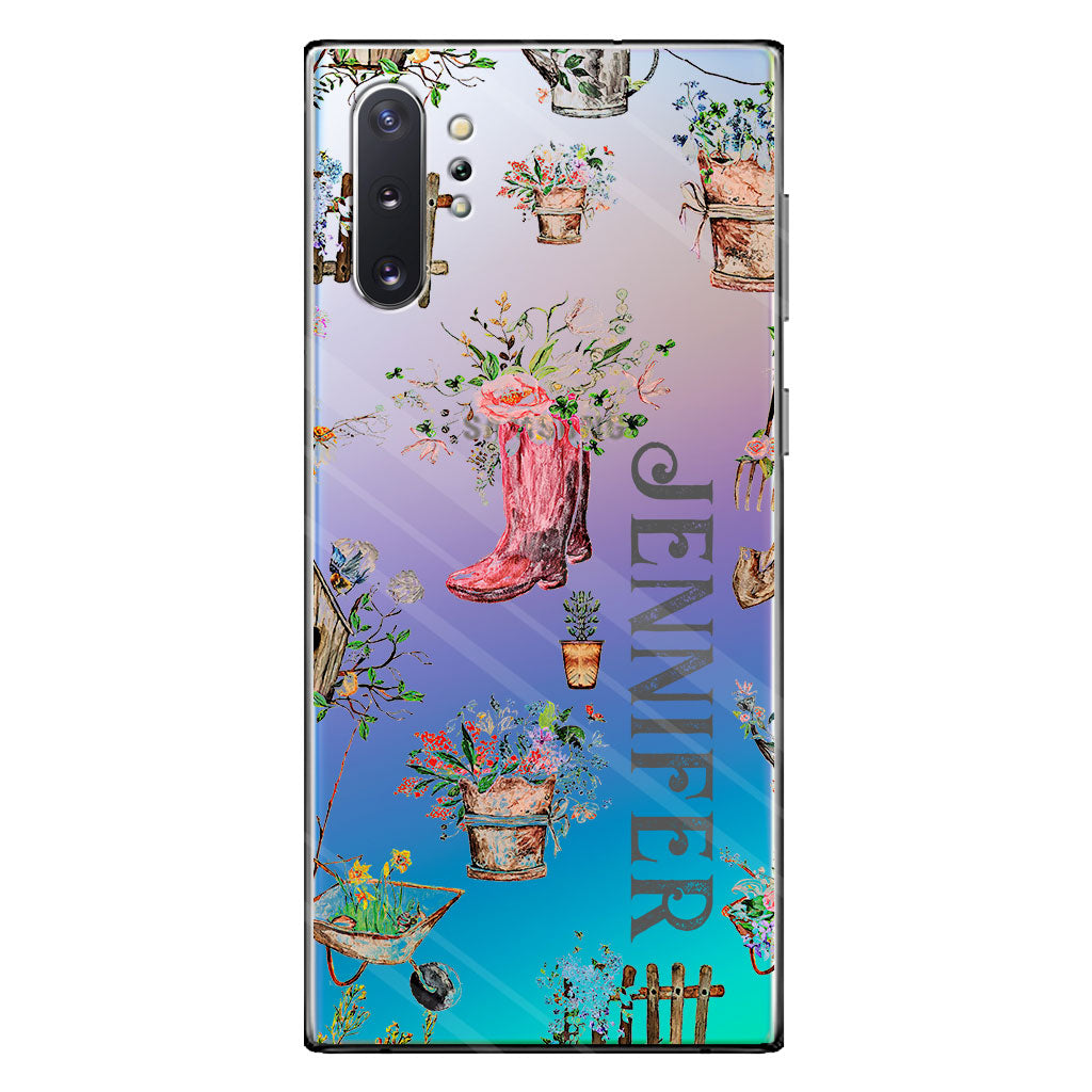 Lovely Gardening Items - Personalized Gardening Clear Phone Case