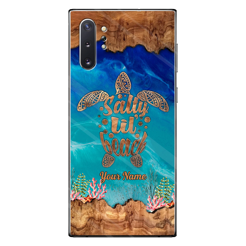 Salty Lil' Beach - Personalized Turtle Phone case