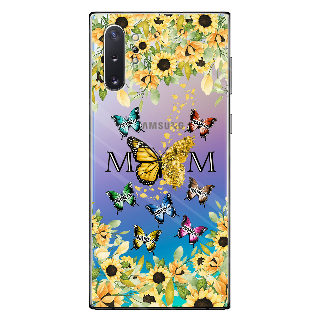 We Love You - Personalized Mother Clear Phone Case