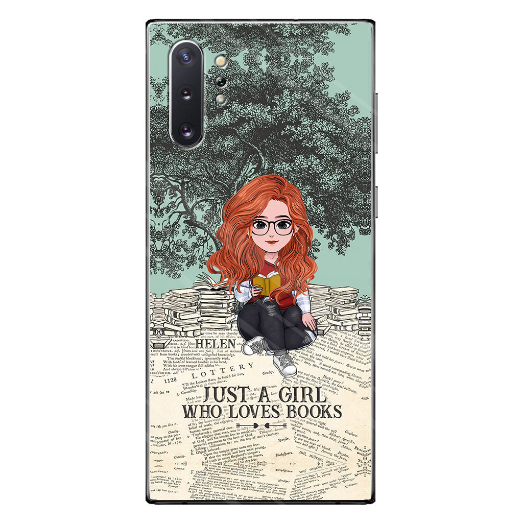 Just A Girl Who Loves Book - Personalized Book Clear Phone Case