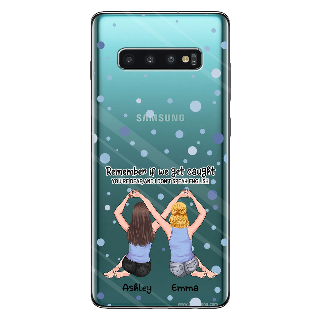 Bestie Forever - Bestie gift for sister - Personalized Clear Phone Case