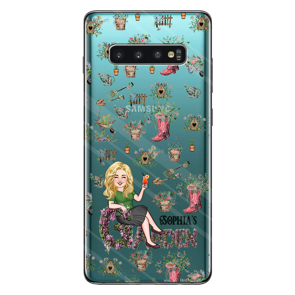 And Into The Garden I go - Personalized Gardening Clear Phone Case