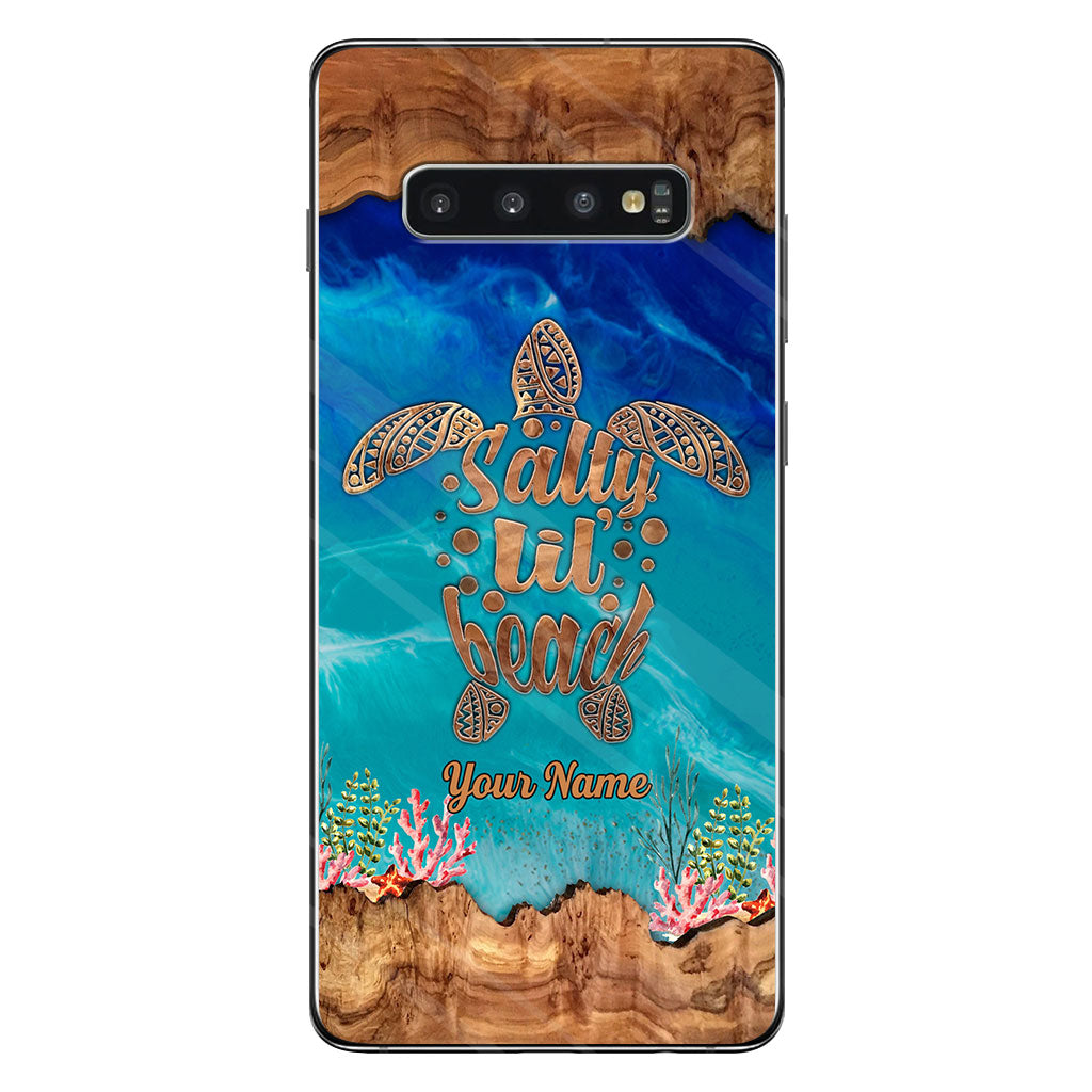 Salty Lil' Beach - Personalized Turtle Phone case