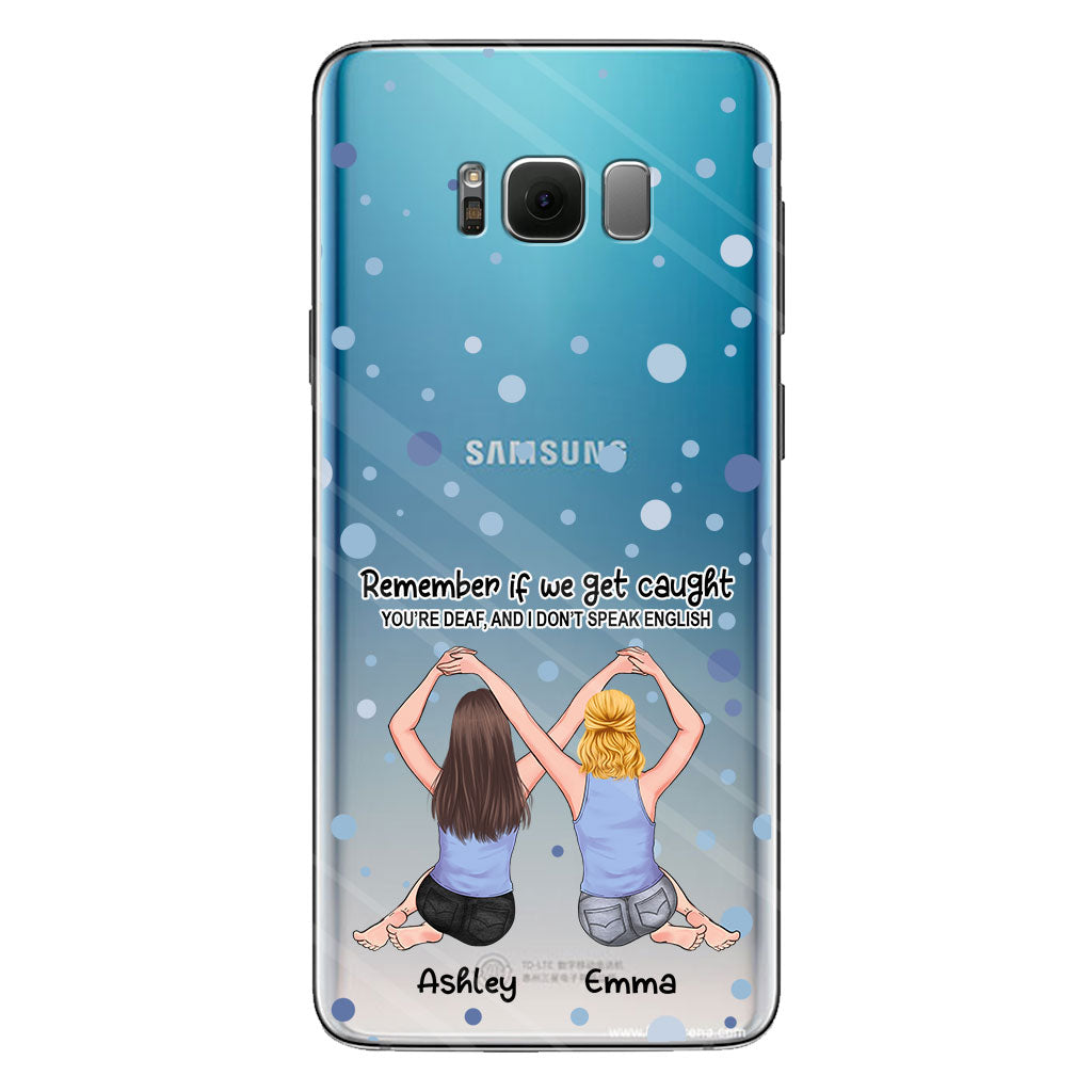 Bestie Forever - Bestie gift for sister - Personalized Clear Phone Case