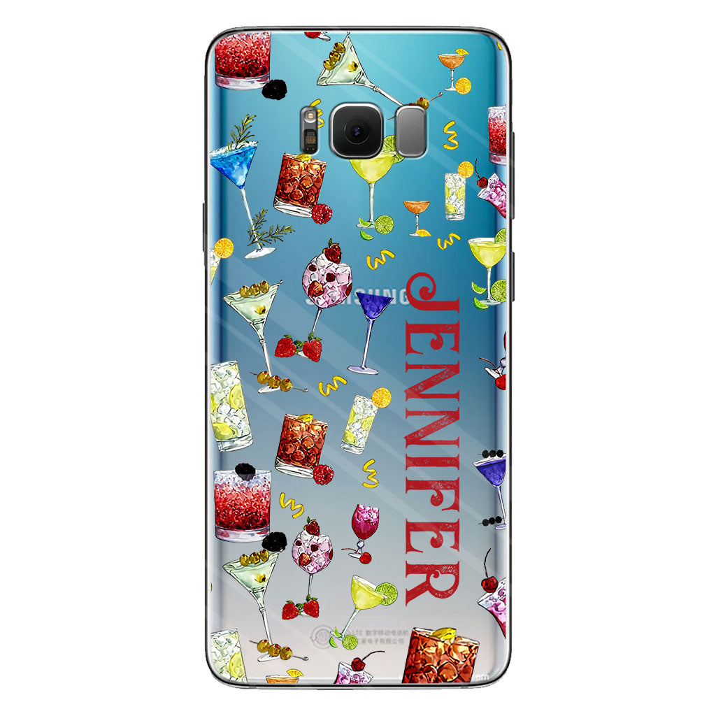 Summer Vibes - Personalized Cocktail Clear Phone Case