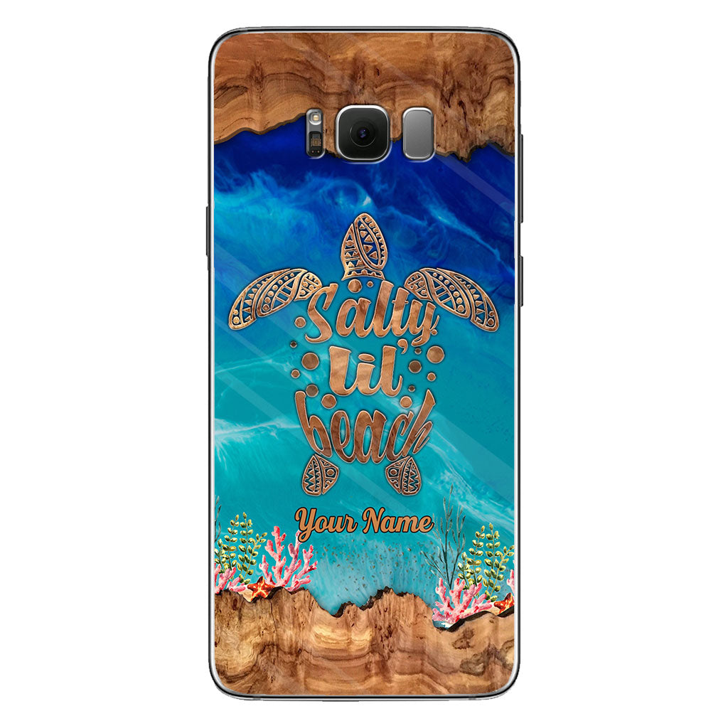 Salty Lil' Beach - Personalized Turtle Phone case