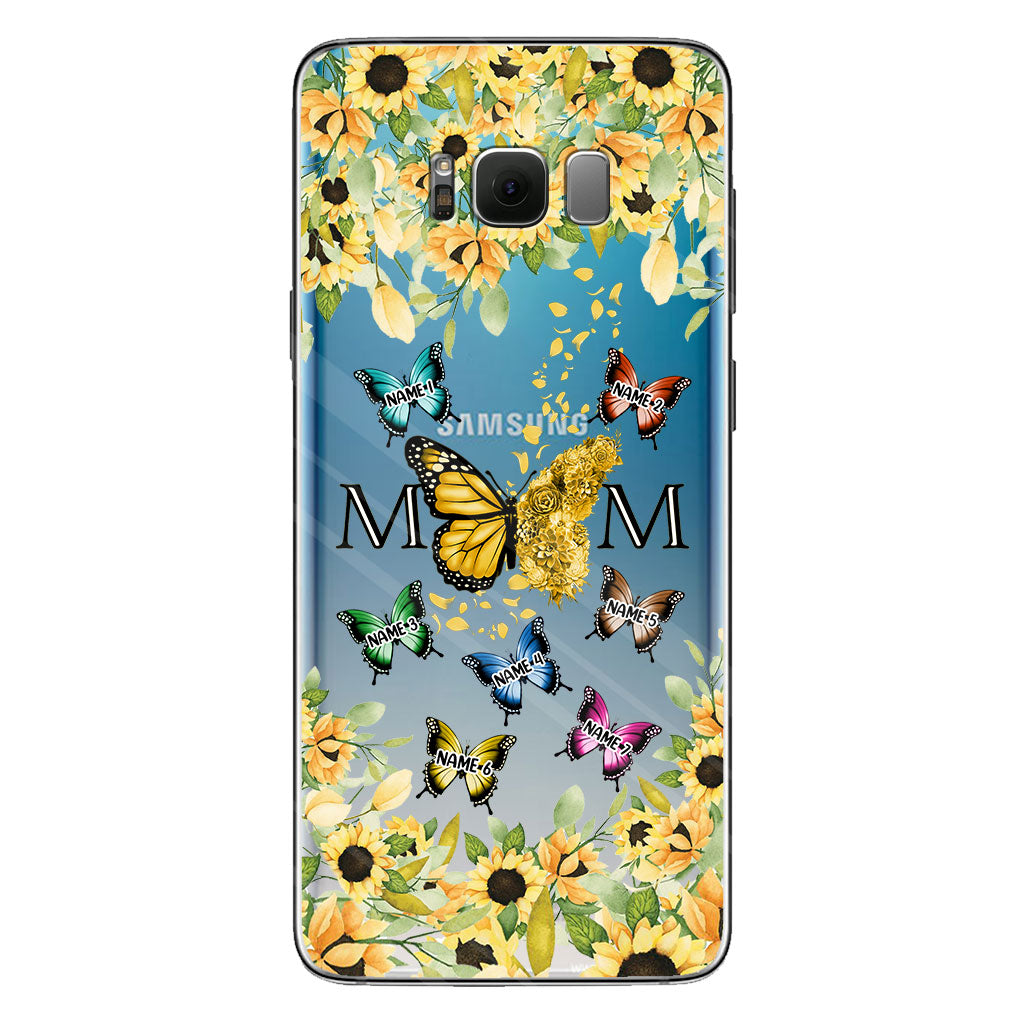 We Love You - Personalized Mother Clear Phone Case