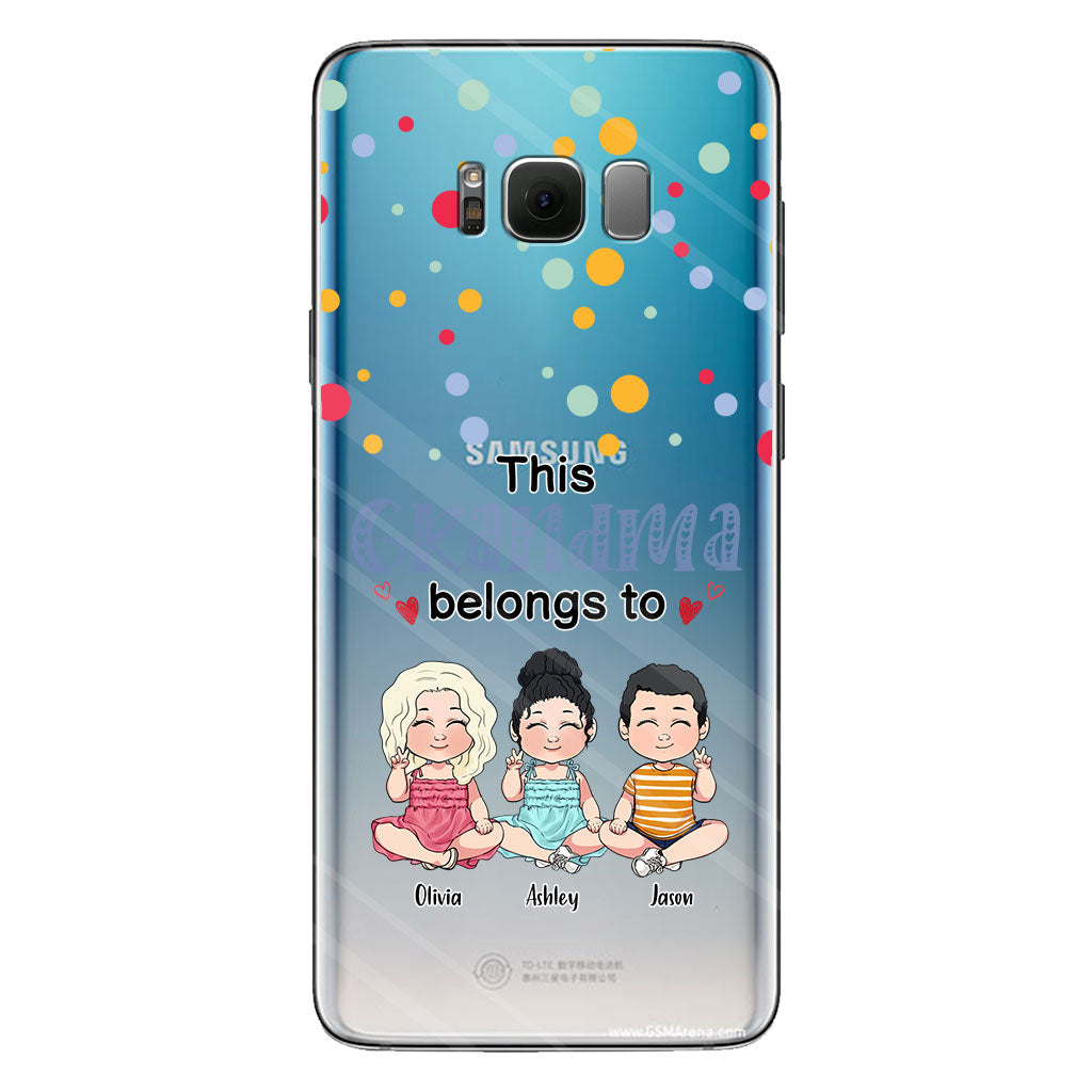 This Grandma Belongs To - Personalized Grandma Clear Phone Case