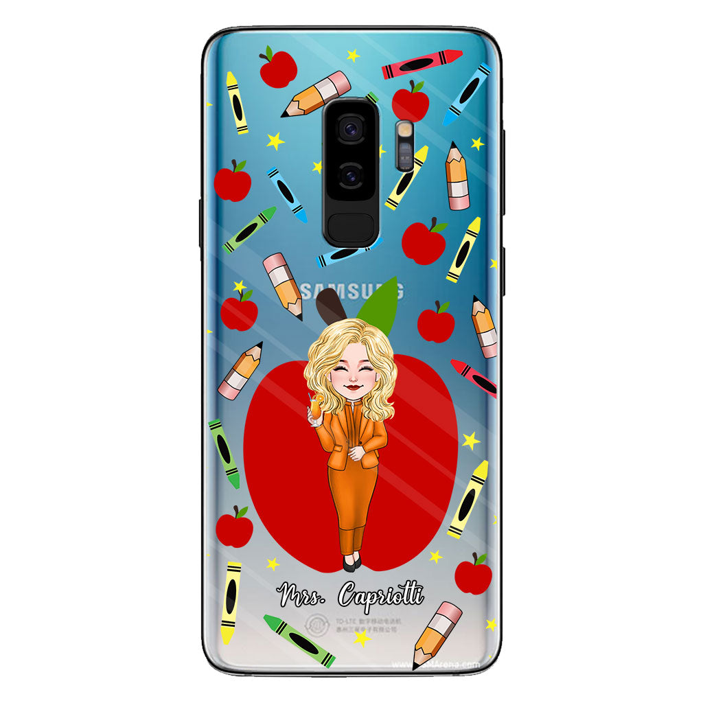 Thank You Teacher - Personalized Teacher Clear Phone Case