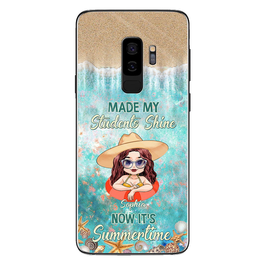 Got My Mind On Summer - Personalized Teacher Phone Case
