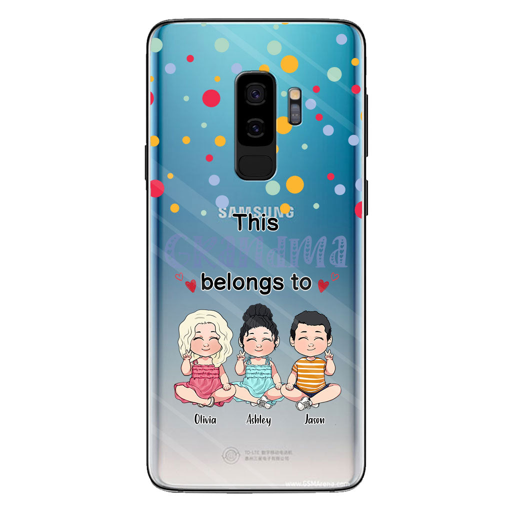 This Grandma Belongs To - Personalized Grandma Clear Phone Case