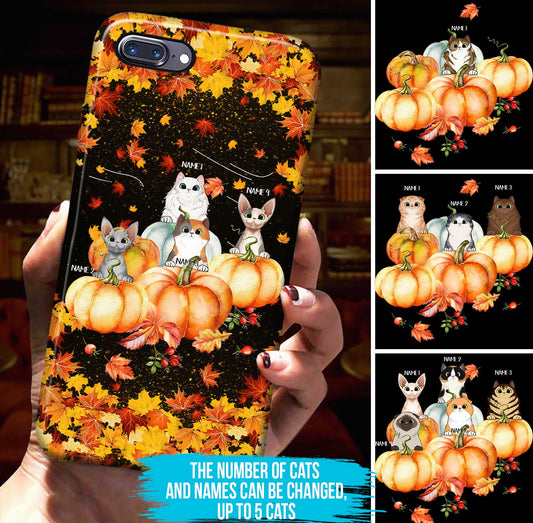 Autumn Cat Personalized Phone Case