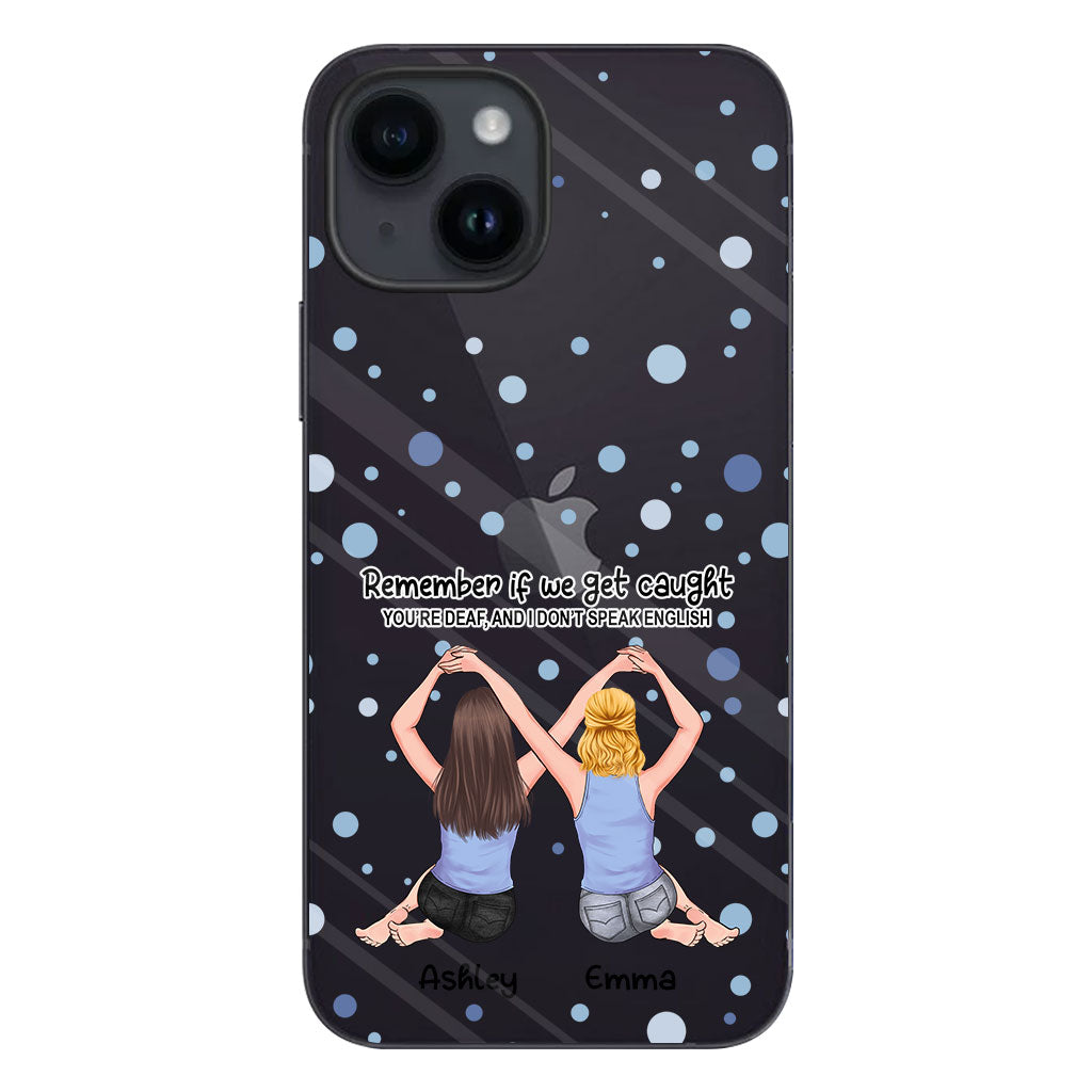 Bestie Forever - Bestie gift for sister - Personalized Clear Phone Case