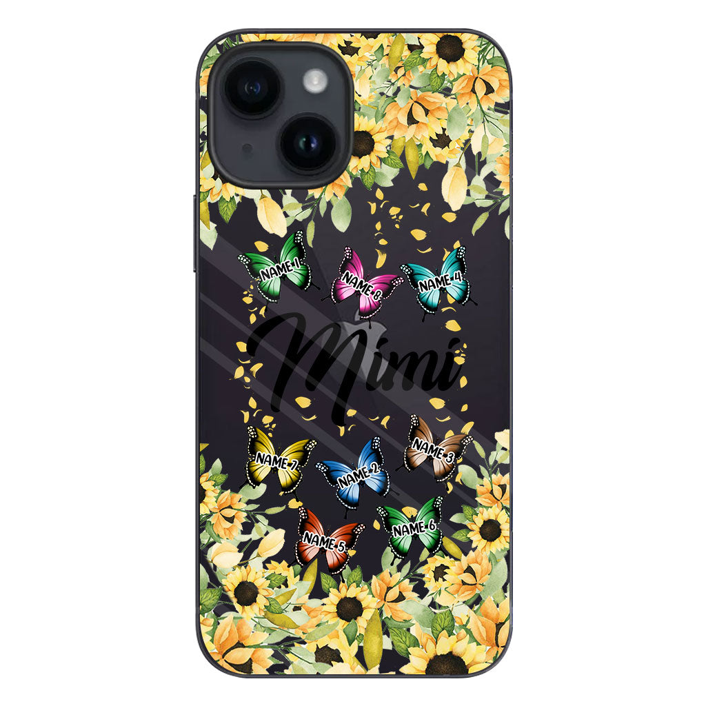 We Love You - Personalized Grandma Clear Phone Case