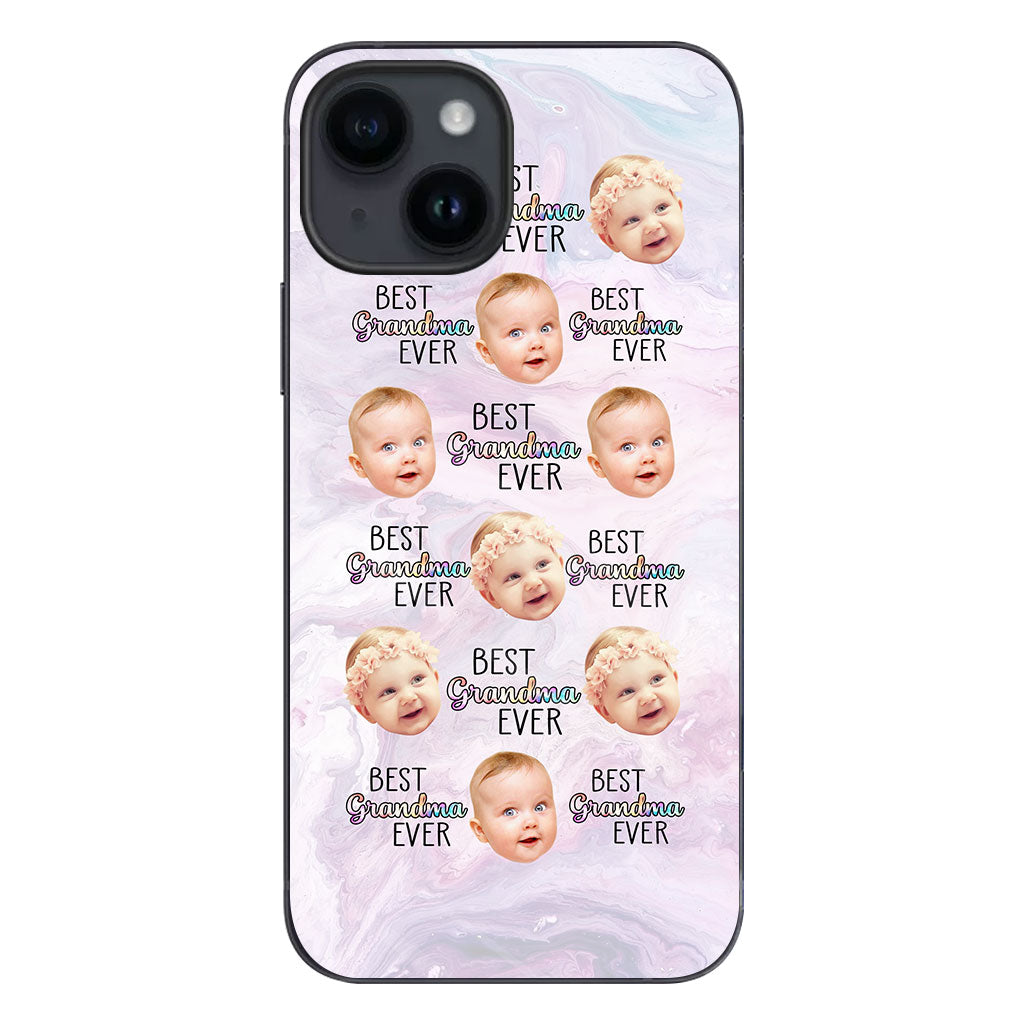 Best Grandma Mom Ever - Gift for grandma, mom, grandma, aunt - Personalized Clear Phone Case
