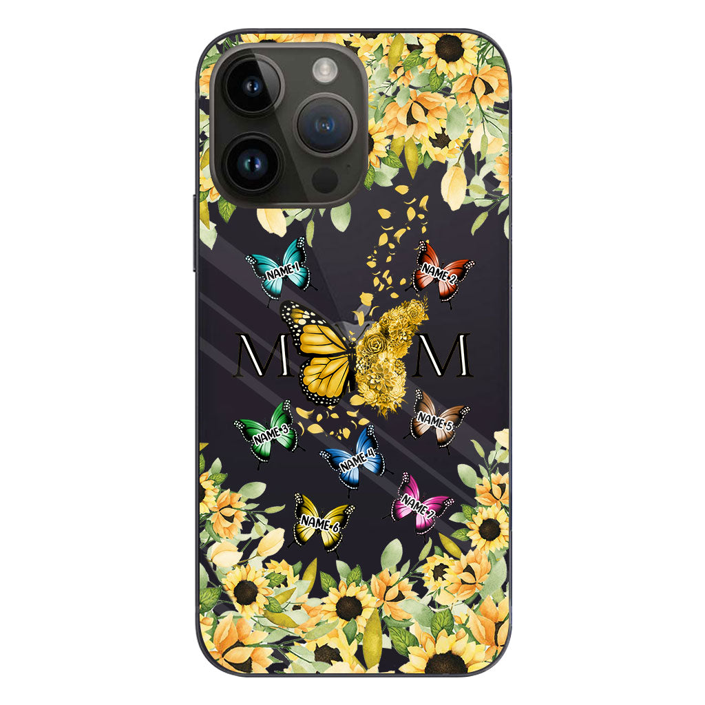 We Love You - Personalized Mother Clear Phone Case