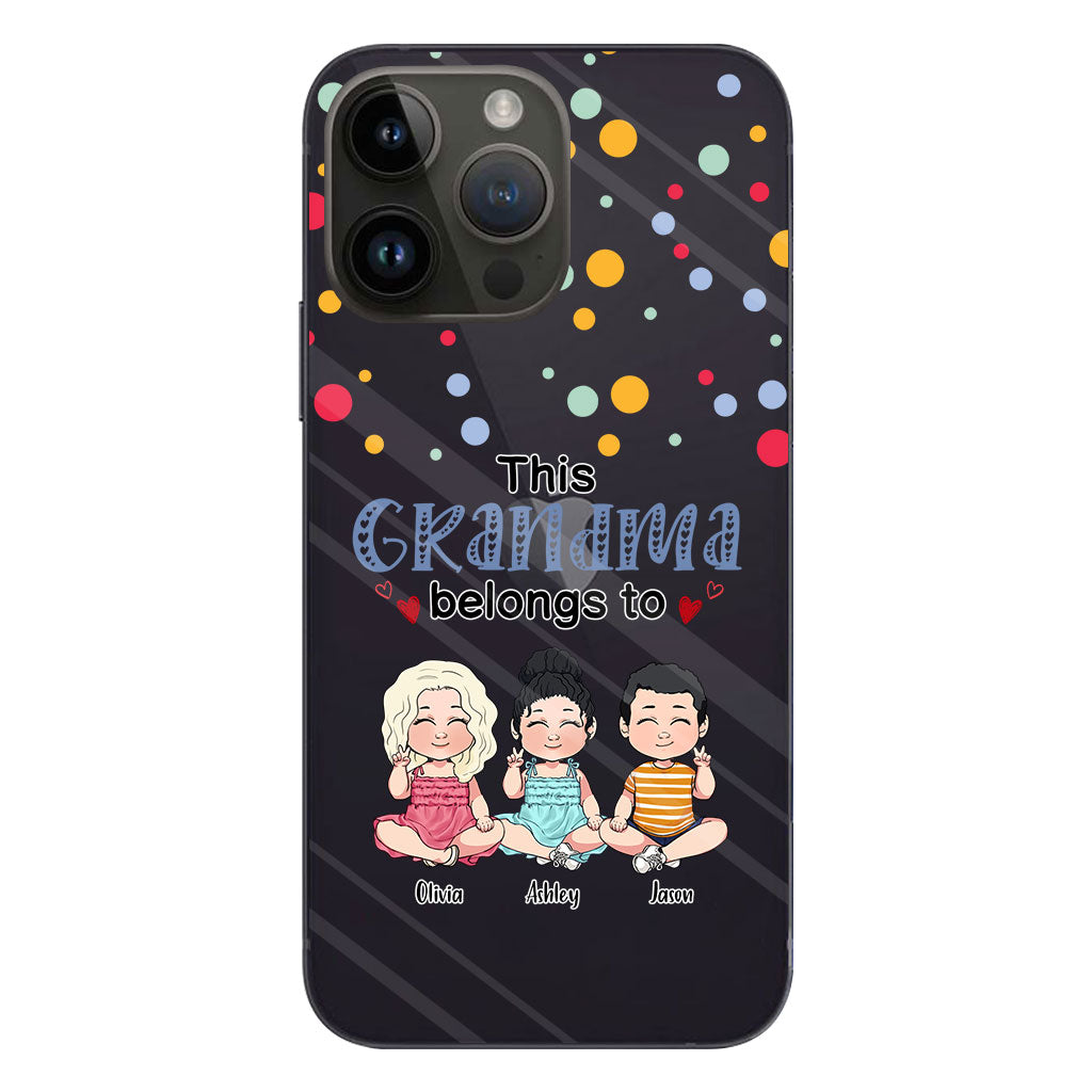 This Grandma Belongs To - Personalized Grandma Clear Phone Case