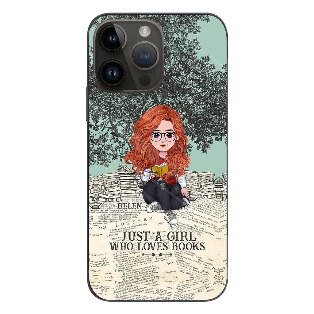 Just A Girl Who Loves Book - Personalized Book Clear Phone Case