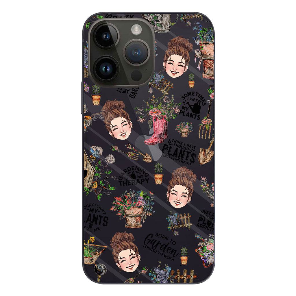 I Did Gardening Since Birth - Personalized Gardening Clear Phone Case