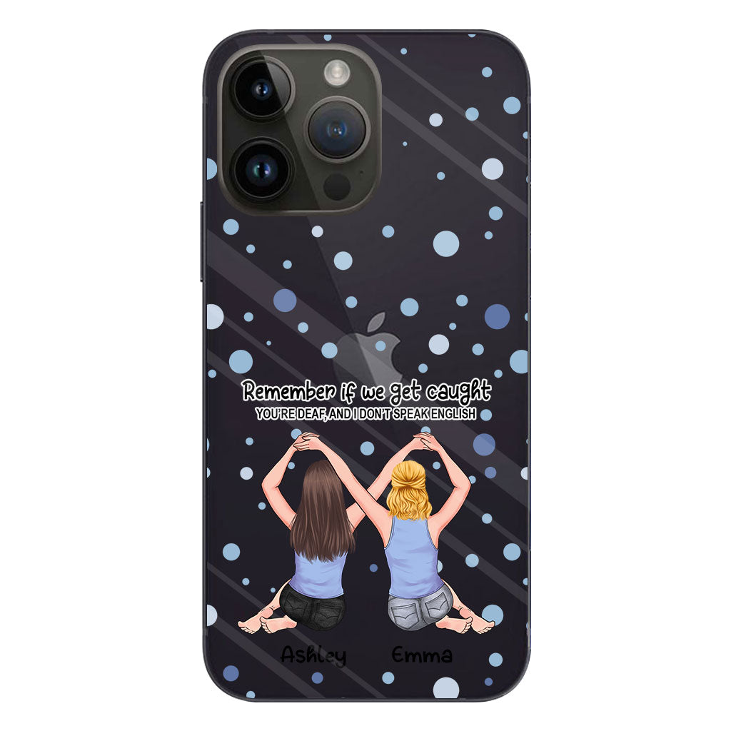 Bestie Forever - Bestie gift for sister - Personalized Clear Phone Case